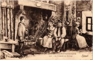 CPA Types L'Auvergne Pittoresque La Demande en mariage (409265)