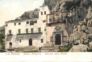 Italy Palermo Pellegrino mountain cave face