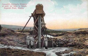 Campbell Hydraulic Elevator John L Bench Kugarek River Alaska 1910c postcard