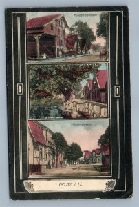 UCHTE GERMANY MUHLENSTRASSE ANTIQUE POSTCARD