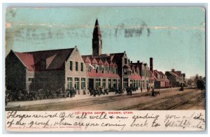 1908 Mission Depot Exterior Roadside View Ogden Utah UT Posted Vintage Postcard