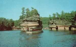 Postcard Sugar Bowl Lower Dells Of Wisconsin River Wisconsin Dells Wisconsin WI