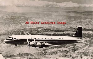 Douglas DC-7, RPPC, Airplane, Spanjersberg Photo No 657 