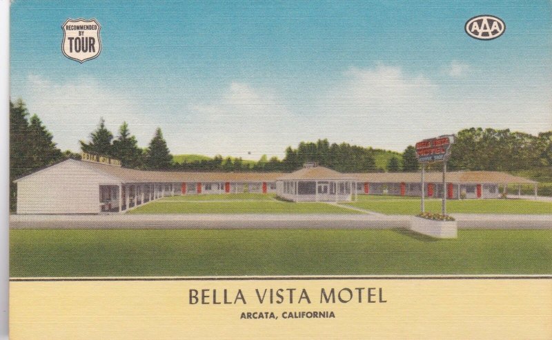 California Arcata Bella Vista Motel Redwood Highway 101 sk2678