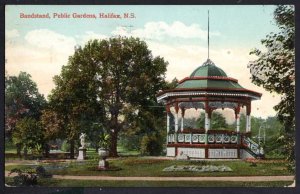 Nova Scotia HALIFAX Bandstand, Public Gardens pm1915 Divided Back