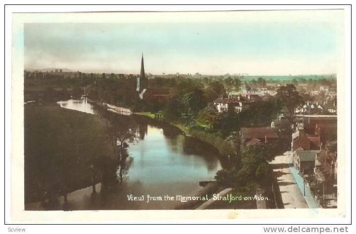 RP, View From The Memorial, Stratford-On-Avon, Warwickshire, England, UK, 192...