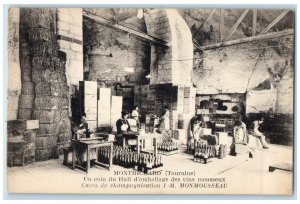 c1910 Corner Of Sparkling Wine Packaging Hall Montrichard France Postcard