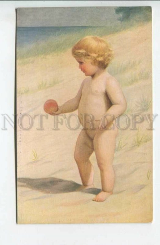 439526 Adolf Hering Die kleine Eva Little Eva nude girl Vintage postcard