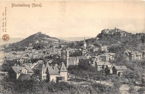 Blankenburg-Harz Germany c1910 Postcard Aerial View