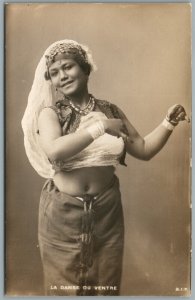 EGYPT DANCER MODEL VINTAGE REAL PHOTO POSTCARD LA DANSE DU VENTRE RPPC