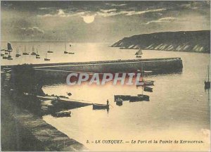 Postcard Old Port and Le Conquet The Pointe Kermorvan