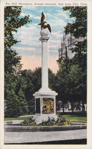 Utah Salt Lake City Sea Gull Monument On Temple Grounds