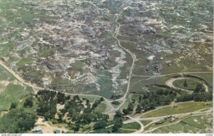 BROOKS, Alberta, Canada, PU-1972; Aerial View, Brooks Badlands