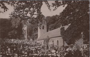 Isle of Man Postcard - Sunday at Kirkbraddan - Kirk Braddan Church DC378