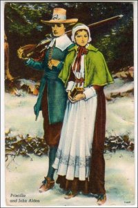 Priscilla & John Alden - Pilgrims