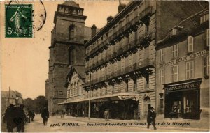 CPA RODEZ - Boulevard Gambetta et Grand Bazar de la Menagere (109512)