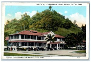 1930 Panama Canal Club House Balboa Canal Zone Vintage Posted Postcard