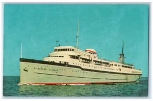 S.S. Steamer Ship Milwaukee Clipper Luxury Liner Wisconsin WI Vintage Postcard