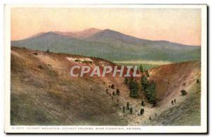 Old Postcard Arizona Sunset Mountain Extinct Volcano Near Flagstaff