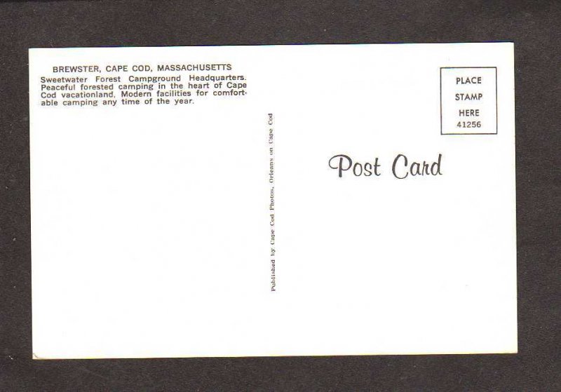 MA Sweetwater Forest Campground Brewster Cape Cod Massachusetts Mass Postcard