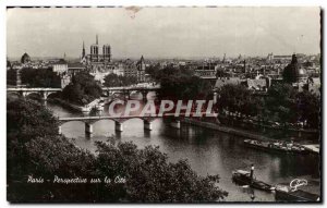 Old Postcard Perspective Paris on the Seine