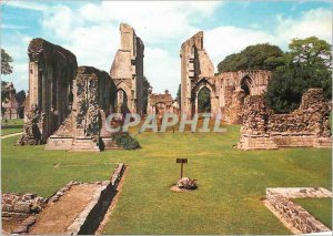 Modern Postcard Glastonbury Abbey General View West