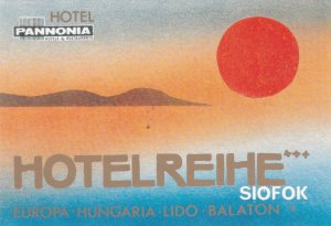 Hungary Siofok Hotel Reihe Vintage Luggage Label sk3862