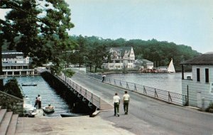 Lake Hopatcong New Jersey View Of River Styx Bridge, Photochrome PC U11212