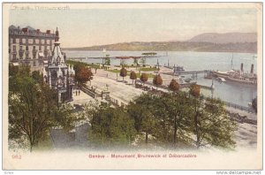 Monument Brunswick Et Debarcadere, Geneve, Switzerland, 1910-1920s