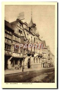 Old Postcard Saverne Grand & # 39Rue