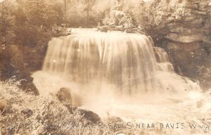 Davis West Virginia Black Water Falls Real Photo Vintage Postcard AA14213