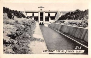 Seneca Lake Spillway Outlet Real Photo Vintage Postcard AA52343