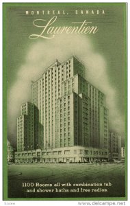 Laurentien Hotel, MONTREAL, Quebec, Canada, 1910-1920s