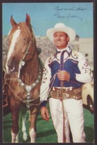 Gene Autrey and Champion Postcard 4335