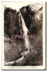 Old Postcard Pres Saint Cere Autoire waterfall