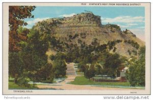 View of Simpson's Rest from Residence District, Trinidad, Colorado 1930-40s