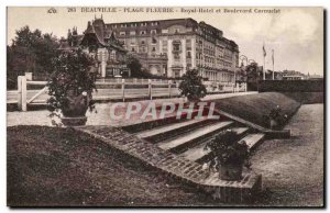 Deauville - Royal Hotel and Boulevard Carnuche - Old Postcard