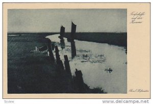 Torfschiffe Auf Der Hamme (East Flanders), Belgium, 1910-1920s