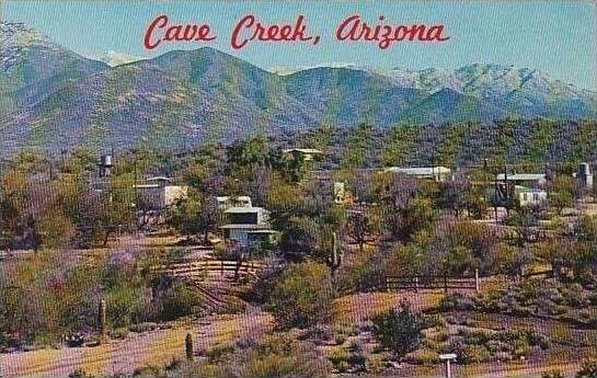 Arizona Cave Creek Aerial View