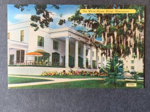 The White House Biloxi MS Linen Postcard H2233081919