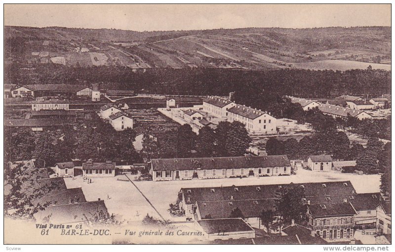 Vue Generale des Casernes, Bar-le-Duc (Meuse), France, 1900-1910s