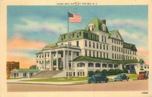 New Jersey Avon Inn automobiles by the Sea Strauss 1948 Postcard 22-5985