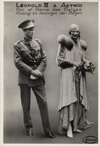 King Leopold III of Belgium and Queen-Consort Astrid of Sweden (1930s) Postcard