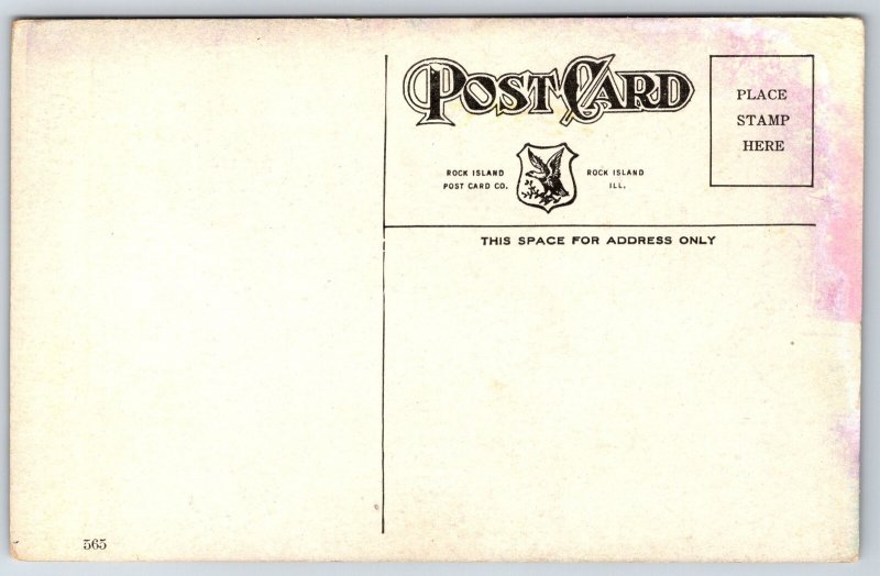 Rock Island Arsenal Illinois~Sports~Golf Course~First Tee Scene~c1910 Postcard