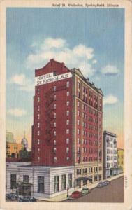 Illinois Springfield Hotel St Nicholas Curteich