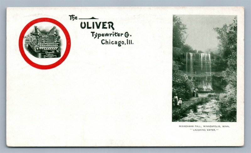 OLIVER TYPEWRITER COMPANY ADVERTISING CHICAGO IL PRIVATE MAIL ANTIQUE POSTCARD