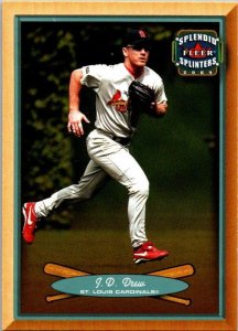 2003 Fleer Baseball Card J D Drew St Louis Cardinals sk20094