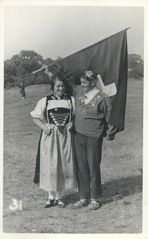 International Folk Dance Festival Exhibition London 1935 ethnic Swiss flag