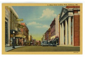 MD - Salisbury. Main Street looking West ca 1944