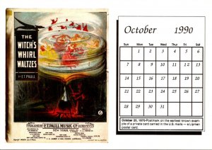 Calendar Card October 1990 The Witch's Whirl Waltzes